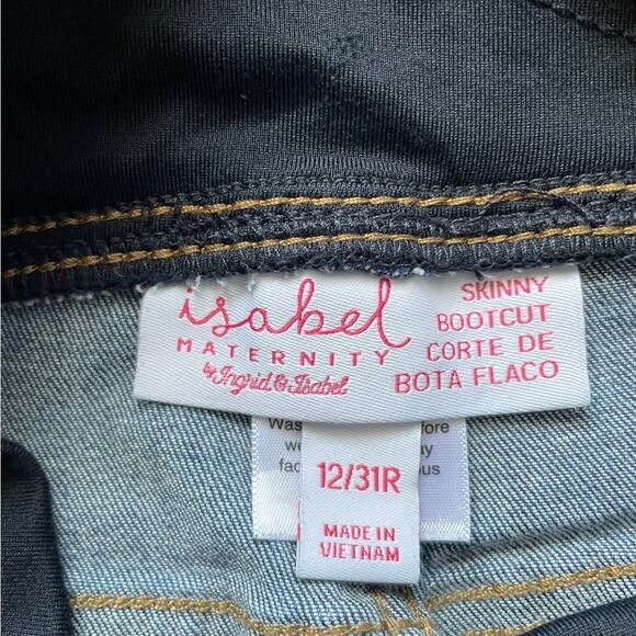Isabel Maternity Full Panel Skinny Bootcut Jeans Size 12 Regular - Picture 2 of 4